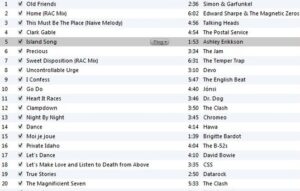 iTunes playlist.