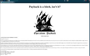 Screenshot of the defaced website of the government of Tunisia during Operation Payback.